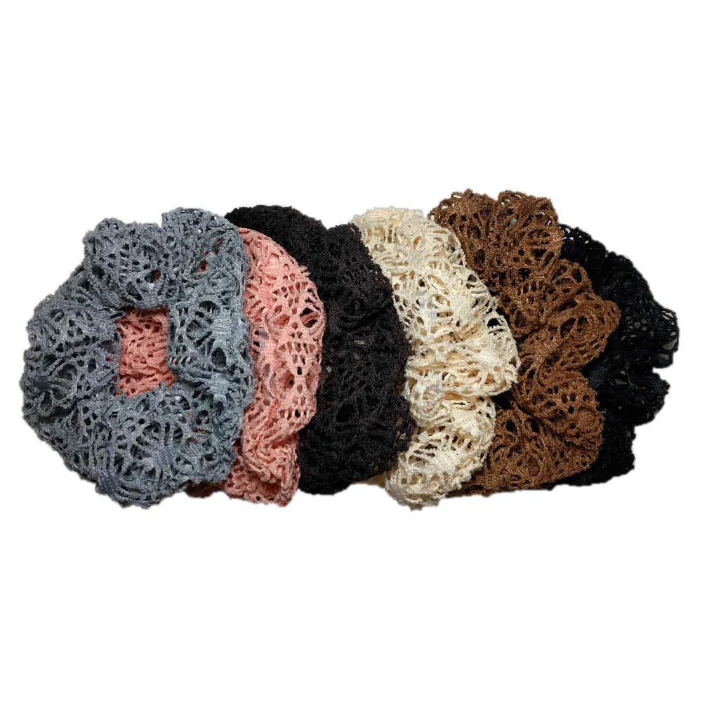 Crochet Lace Scrunchies